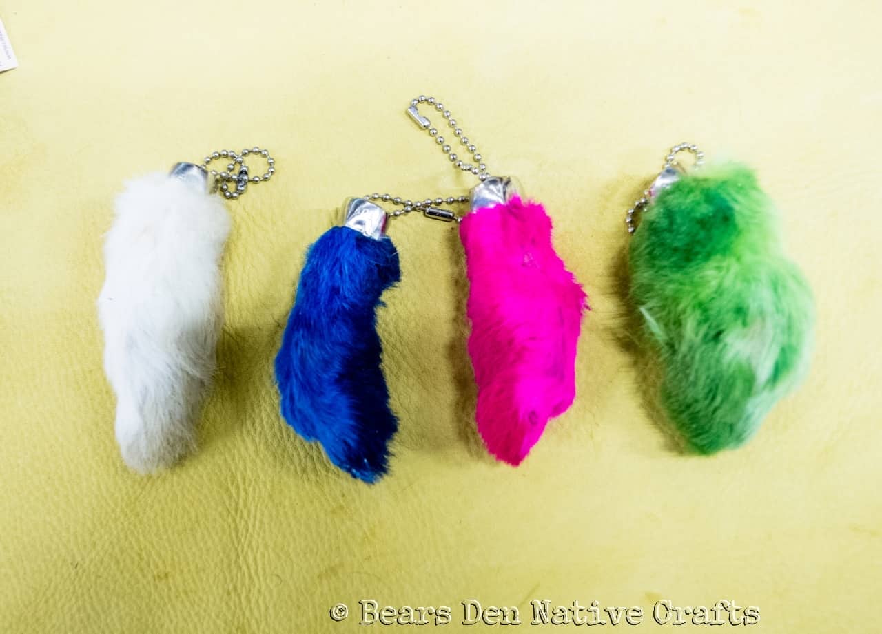 Lucky Rabbit Foot (Dyed) Bears Native Crafts